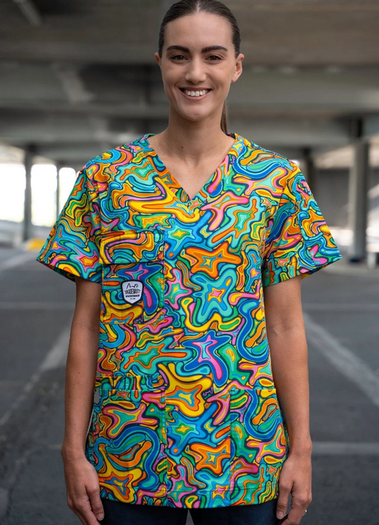 TradeMutt Unisex Scrub Top | Splatisfaction