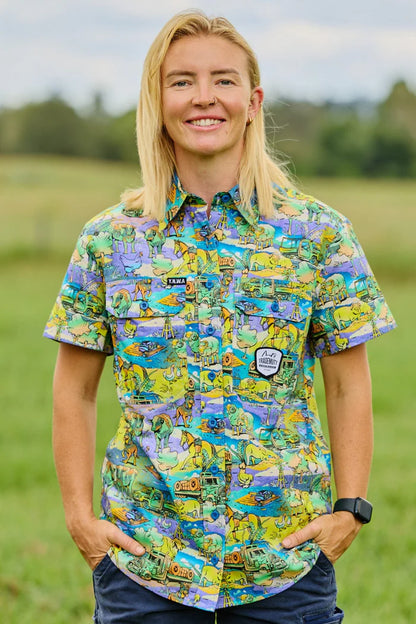 TradeMutt Women's Short Sleeve Workshirt | Cracka Dawn