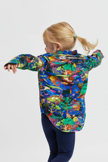 TradeMutt Kids Long Sleeve Workshirt | Water You Looking At