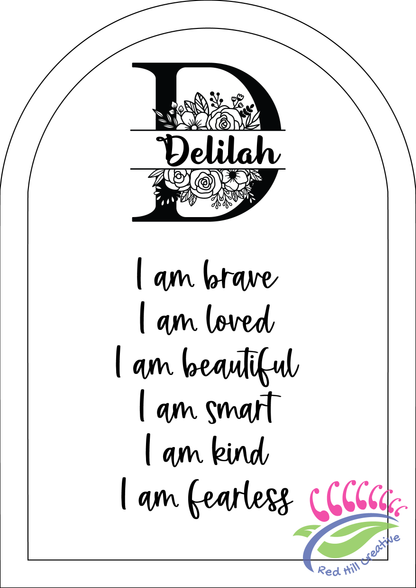 Affirmation Plaque | Personalised