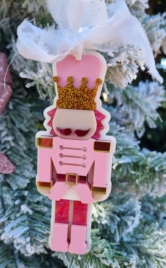 💗 Kitschmas Nutcracker Ornament – Pink