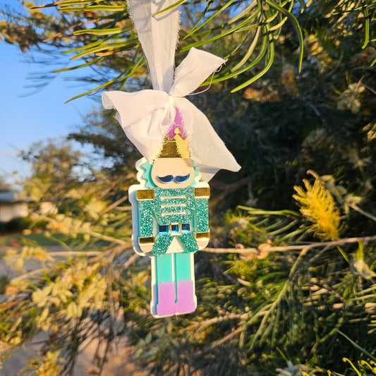 💚 Kitschmas Nutcracker Ornament – Teal