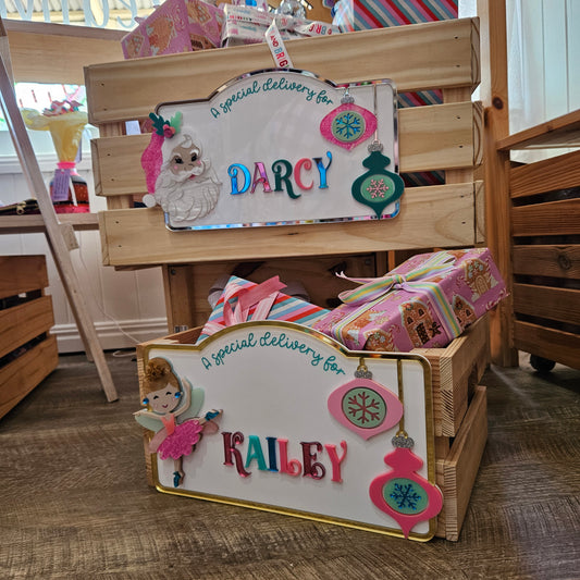 🎅 Kitschmas Special Delivery Plaque – Santa Design (Personalised)