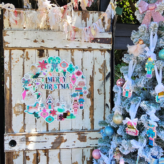 Kitschmas Wreath Acrylic Christmas Wreath - 50cm | Handmade in Chinchilla