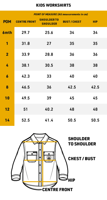 TradeMutt Kids Long Sleeve Workshirt | Splatisfaction