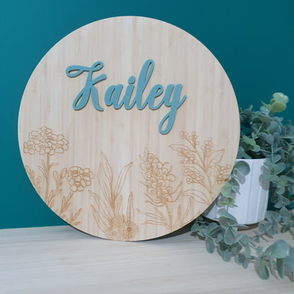 Australian Natives Name Plaque | Personalised