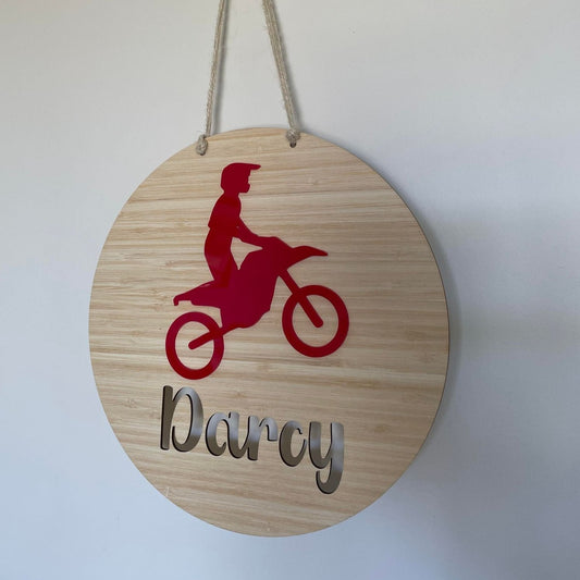 Motor Bike Name Plaque | Personalised
